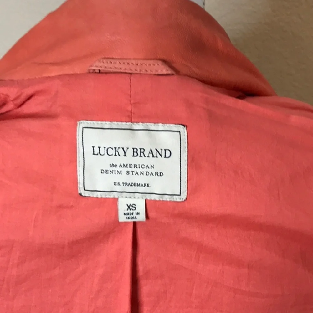 LUCKY BRAND Leather Moto Jacket - Picture 2 of 16